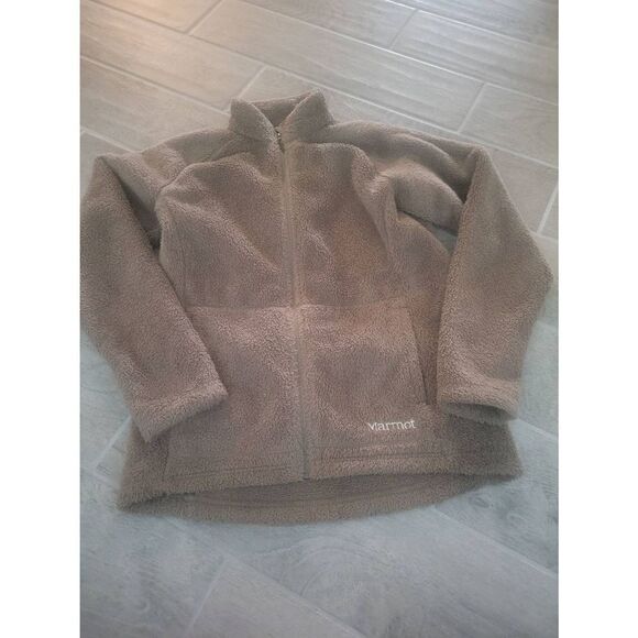 Marmot Long‎ Sleeve Fleece Zip-Up Jacket Chocolate Brown Size Large - Picture 1 of 7